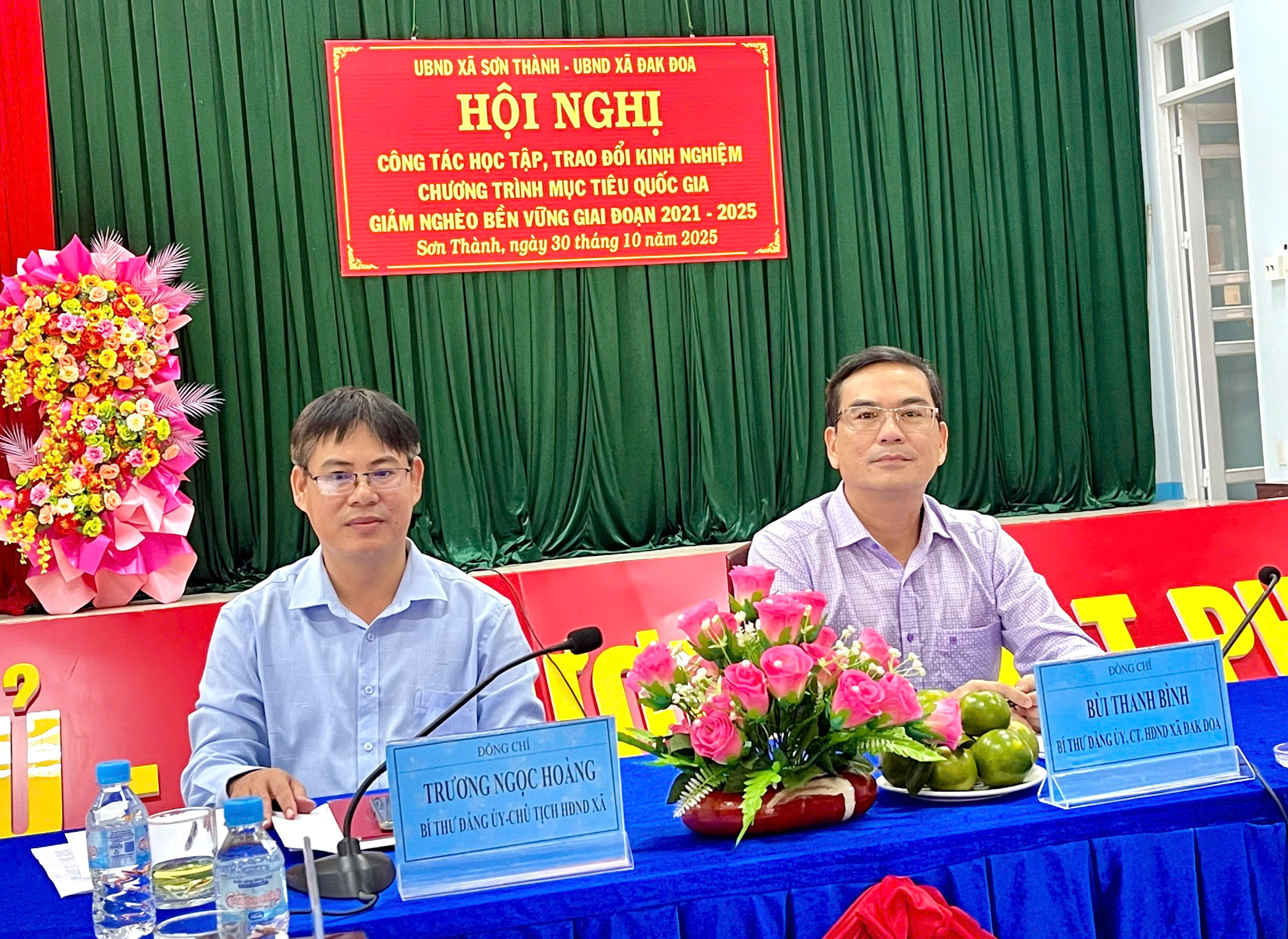 Đón đoàn xã Đak Đoa công tác học tập, trao đổi kinh nghiệm thực hiện Chương trình mục tiêu quốc gia giảm nghèo bền vững giai đoạn 2021 – 2025